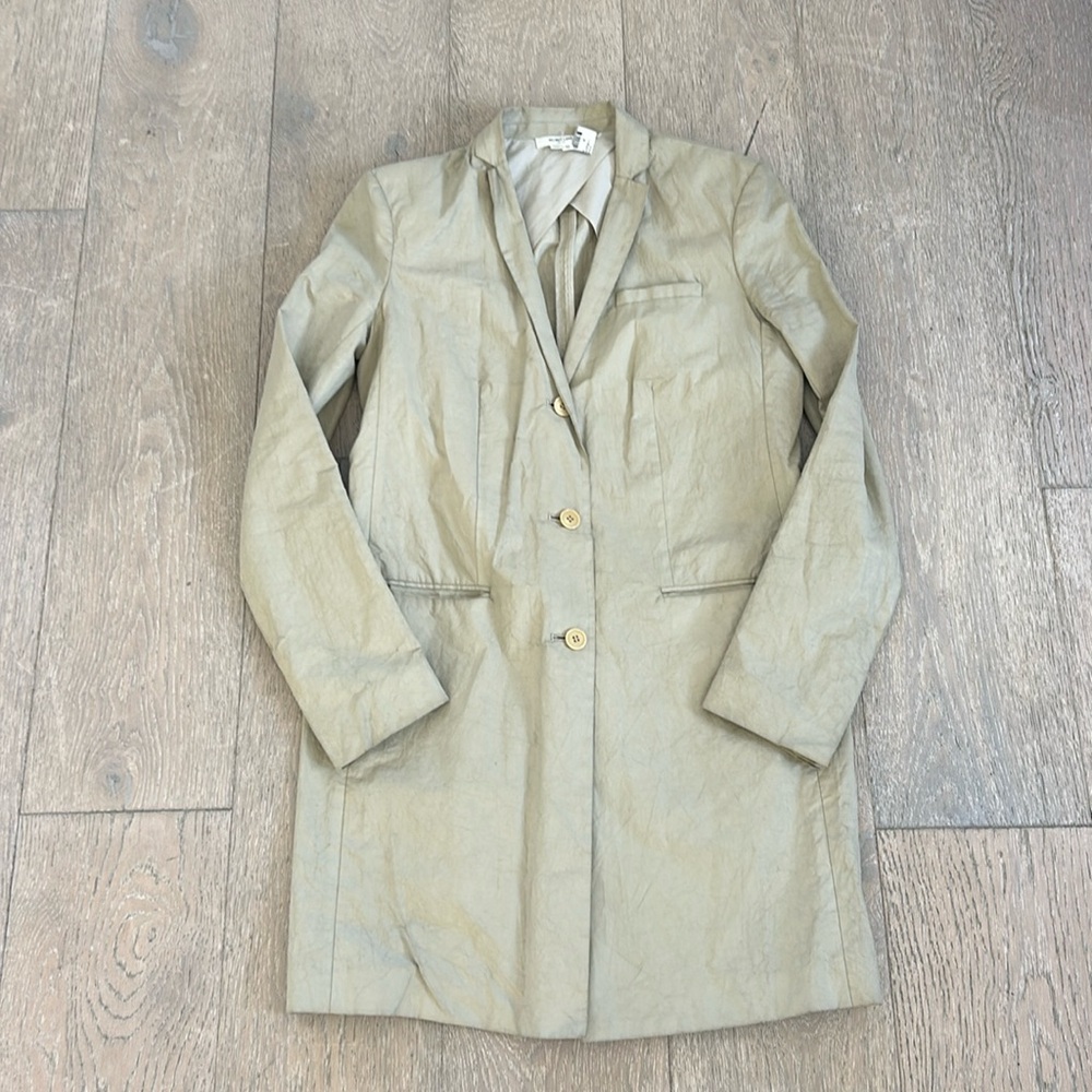Vintage Helmut Lang Tan Linen Coat Size M